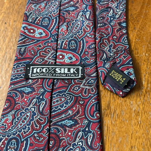 Executive Silks Mens Necktie Contemporary Abstract Print Multicolor Silk 4” X 57 - Picture 3 of 3